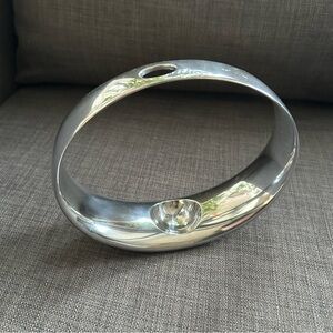 Vtg NAMBE Neil Cohen Shiny Metal Sculptural Bud Vase MCM #0105262